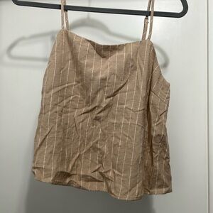 By Together Tan Striped Camisole